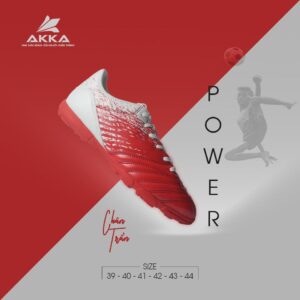 Giày Đá Bóng Akka Power 3 Đỏ/Trắng