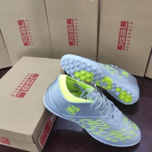 Giày đá bóng Jogarbola 190424B TF Bạc/Xanh nõn