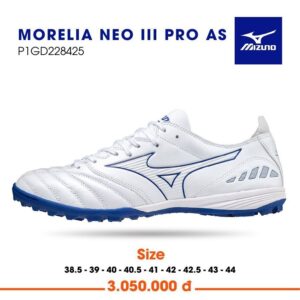 Mizuno Morelia Neo III Pro TF - Trắng/Xanh - P1GD228425