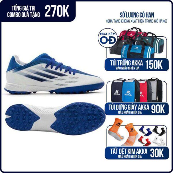 Adidas X Speedflow.3 TF - Trắng/xanh - GW7509