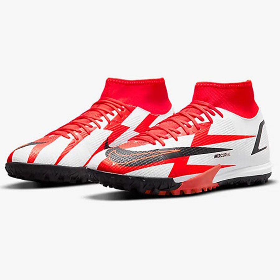 Giày bóng đá Nike Superfly 8 CR7 Academy TF - Đỏ/Trắng DJ4683-600