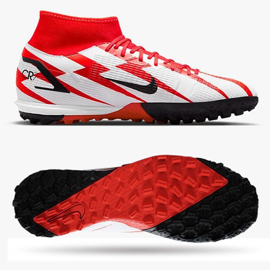 Giày bóng đá Nike Superfly 8 CR7 Academy TF - Đỏ/Trắng DJ4683-600