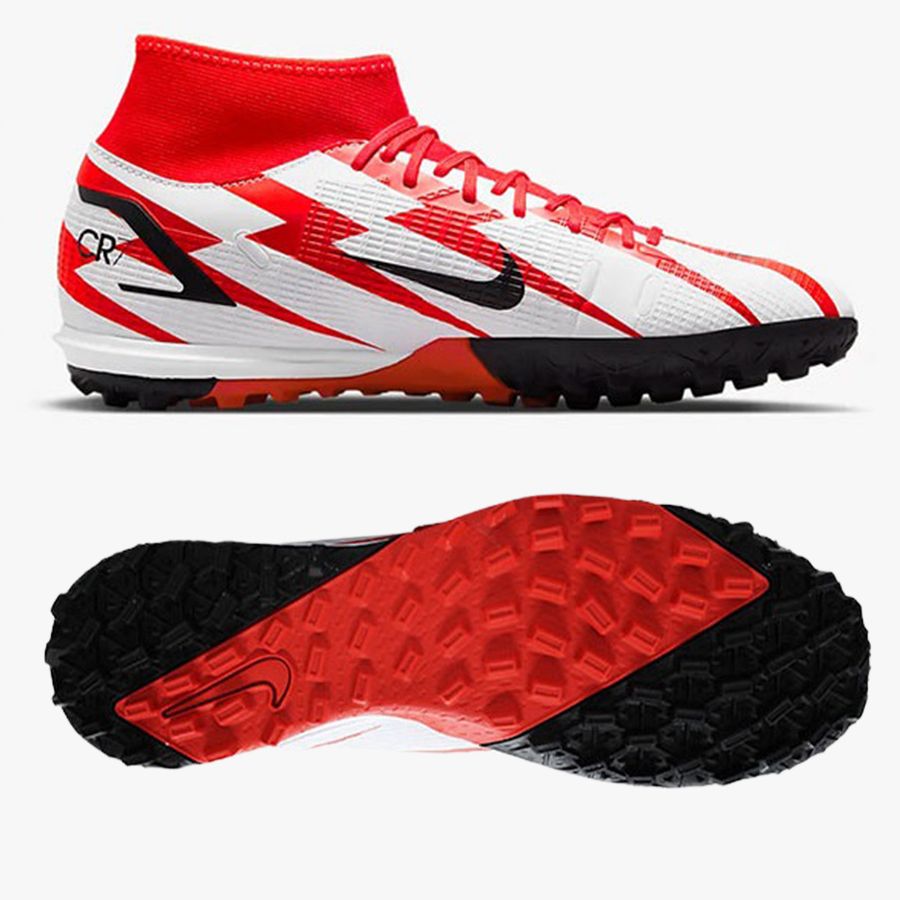 Giày bóng đá Nike Superfly 8 CR7 Academy TF - Đỏ/Trắng DJ4683-600