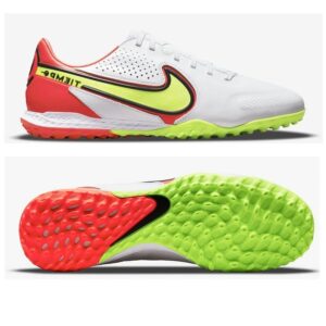 Giày đá bóng Nike Tiempo 9 Pro TF - Trắng/Cam - DA1192-176