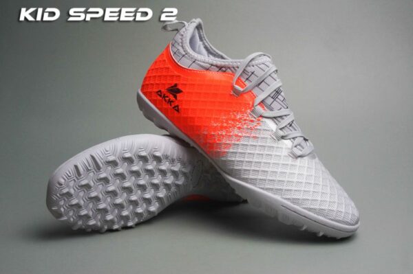 Giày AKKA Kid Speed 2-Bạc/cam