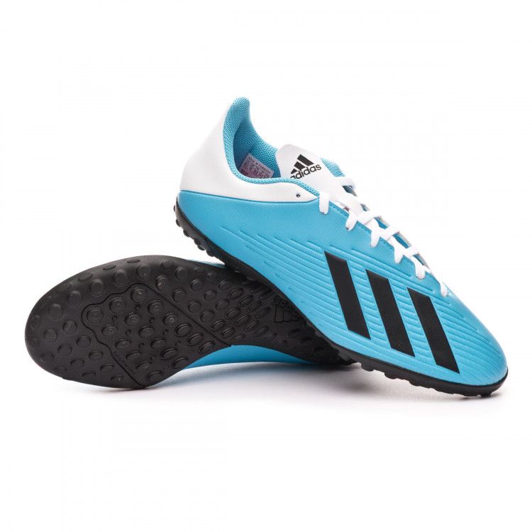 Giày đá bóng trẻ em Adidas Xtango 19.4 TF Xanh lơ/Trắng