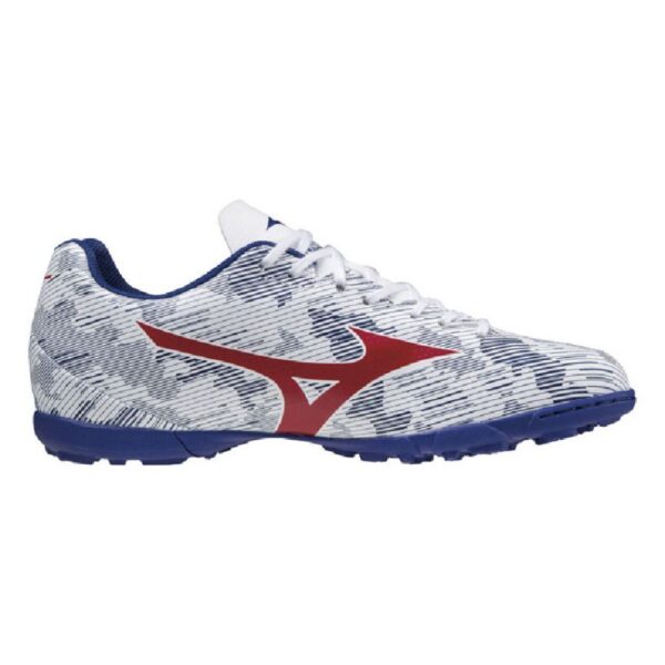 Giày đá bóng Mizuno Monarcida Neo Sala Club TF Trắng/Xanh/Đỏ