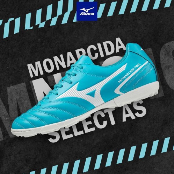 Giày đá bóng Mizuno Monacirda Neo II Select Tf Xanh Ngọc