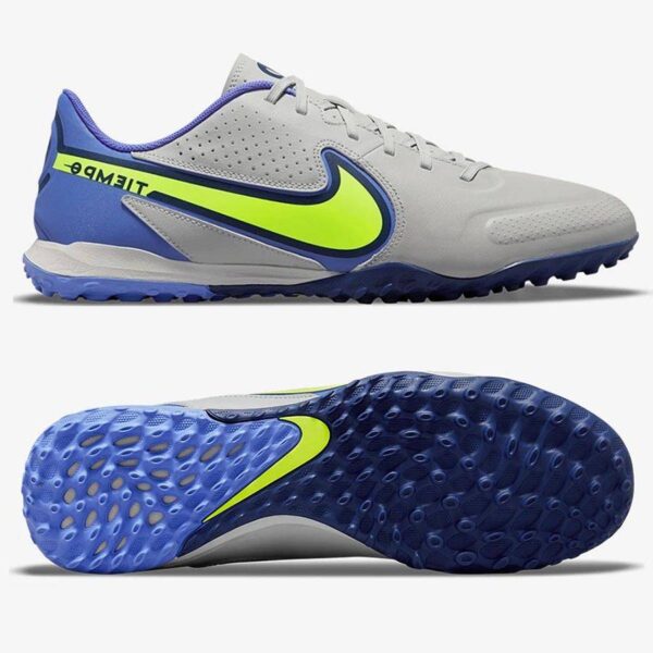 Nike Tiempo 9 Academy TF - Xám/tím - DA1191-075