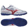 Giày đá bóng Mizuno Monarcida Neo Sala Club TF Trắng/Xanh/Đỏ
